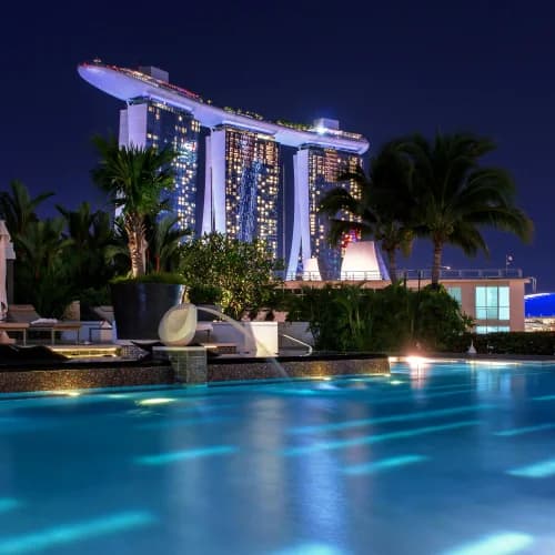 Singapore-Marina Bay Sands With Cruise
