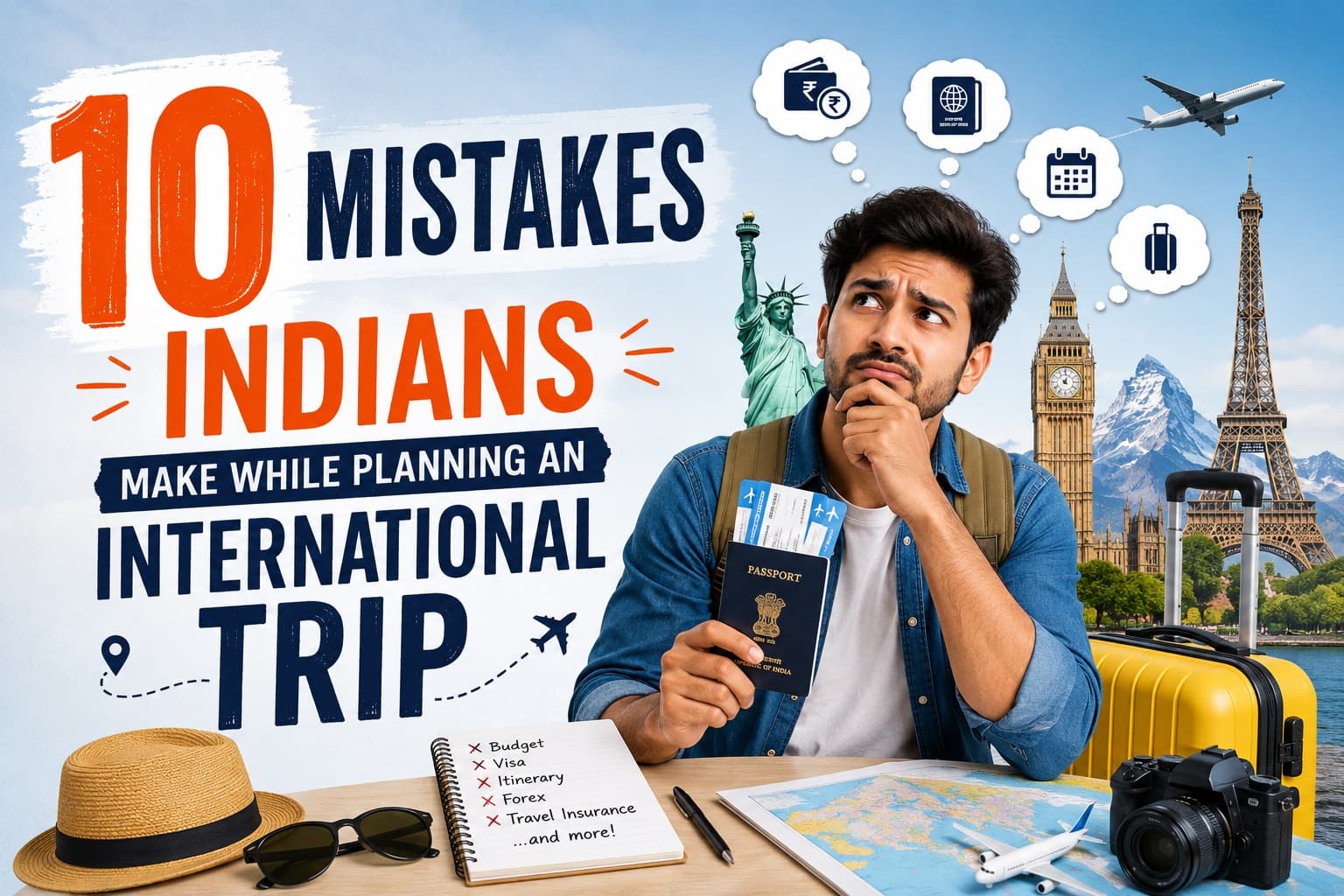10 Mistakes Indians Make While Planning an International Trip